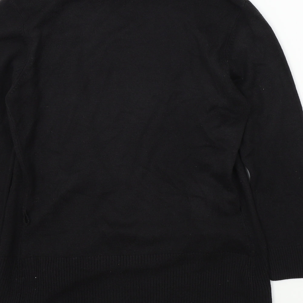 Marks & Spencer Womens Black Cardigan Jumper Size 8