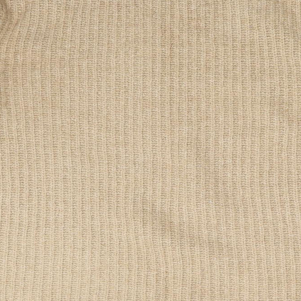 New Look Womens Gold Knit Pullover Jumper Size S