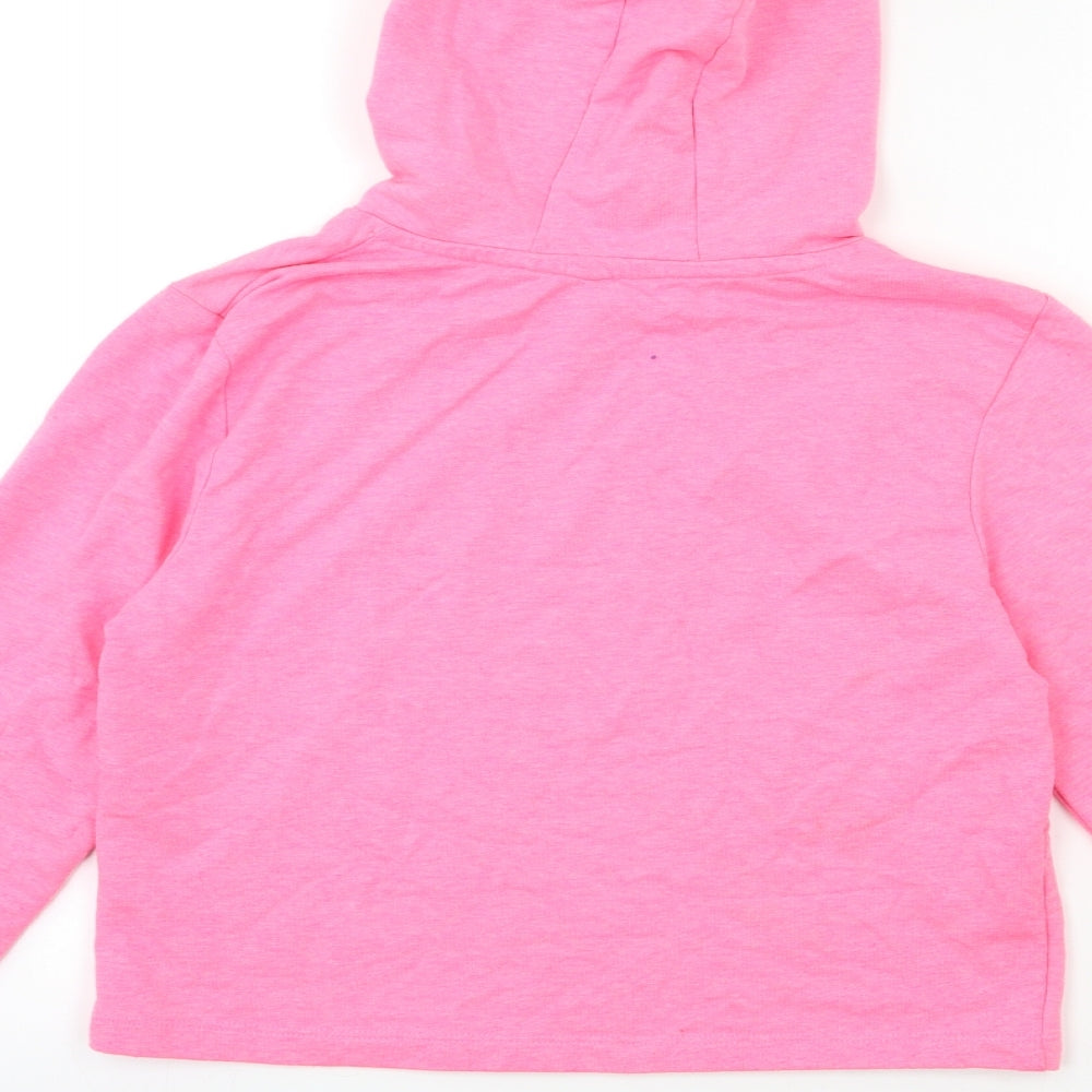 M&Co Girls Pink Pullover Hoodie Size 13-14 Years