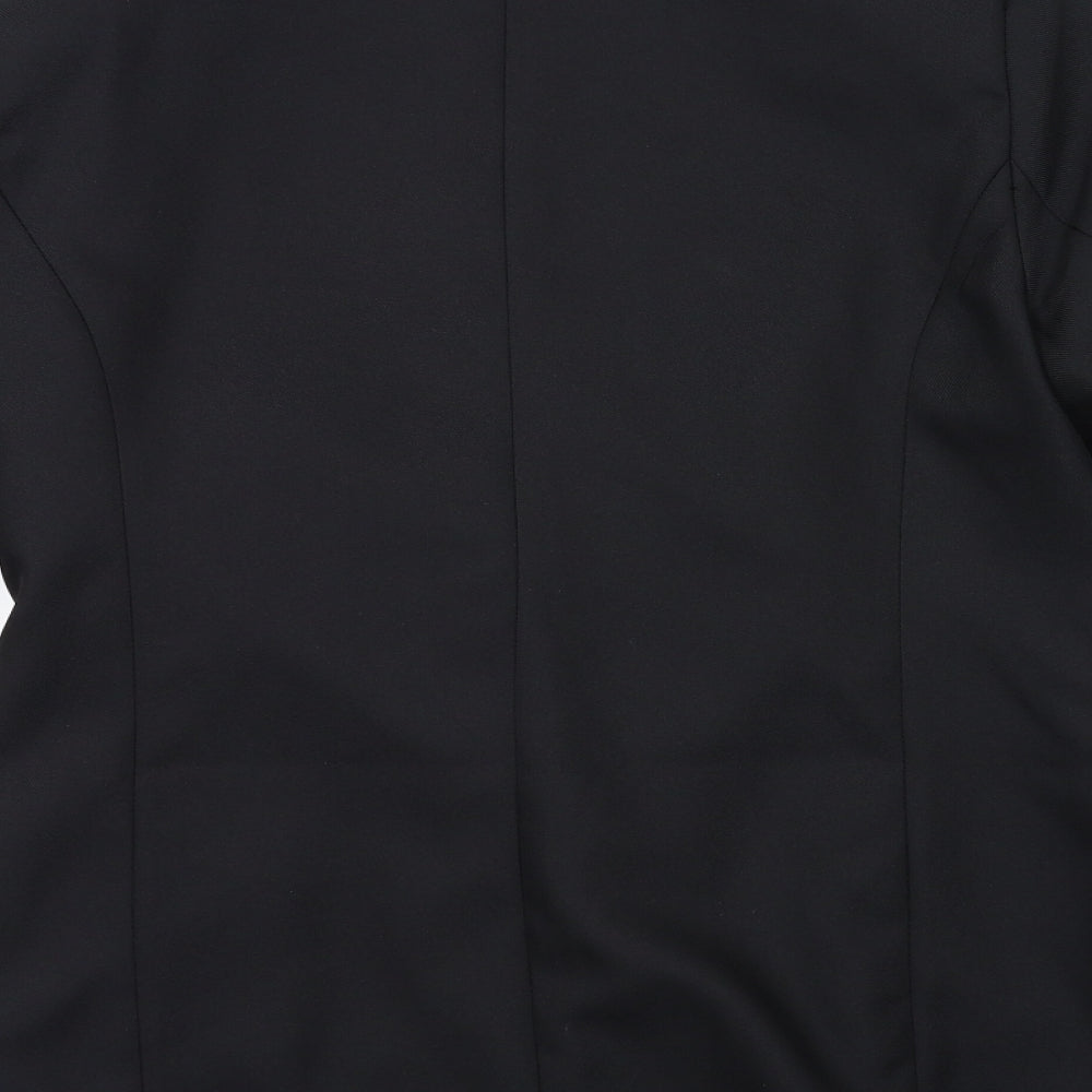 Charmance Womens Black Jacket Blazer Size 14