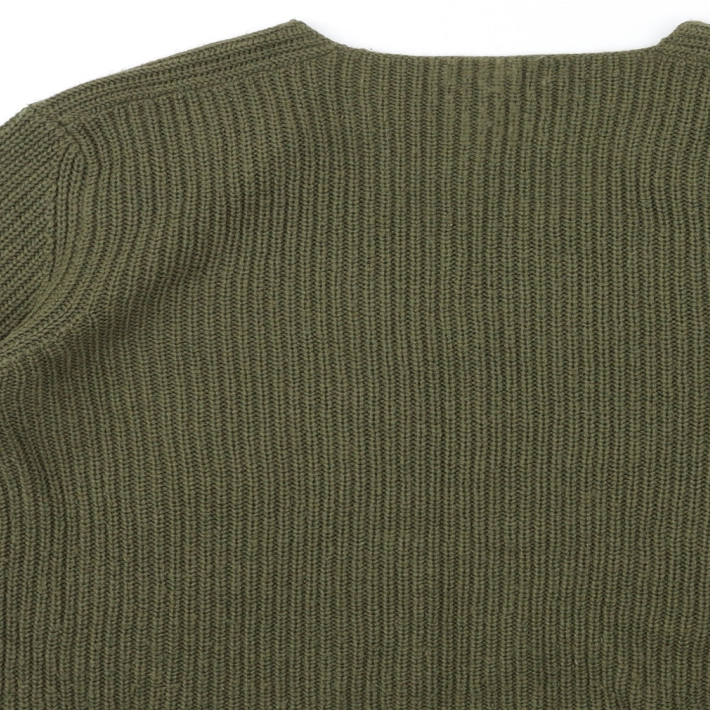 Peacocks Womens Green Knit Pullover Jumper Size M