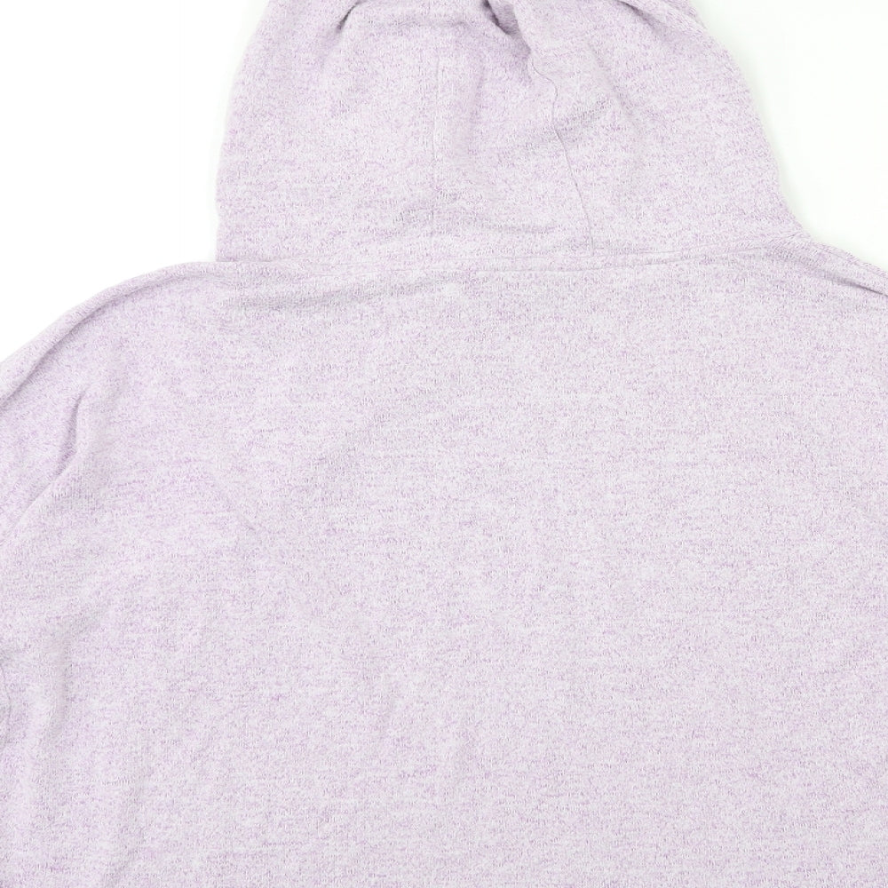 Marks & Spencer Girls Purple Knit Pullover Hoodie Size 13 Years