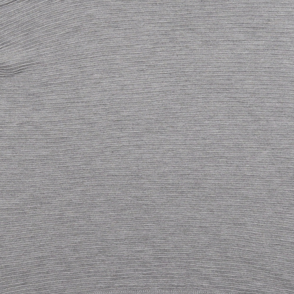 F&F Womens Grey Knit Pullover Jumper Size 12