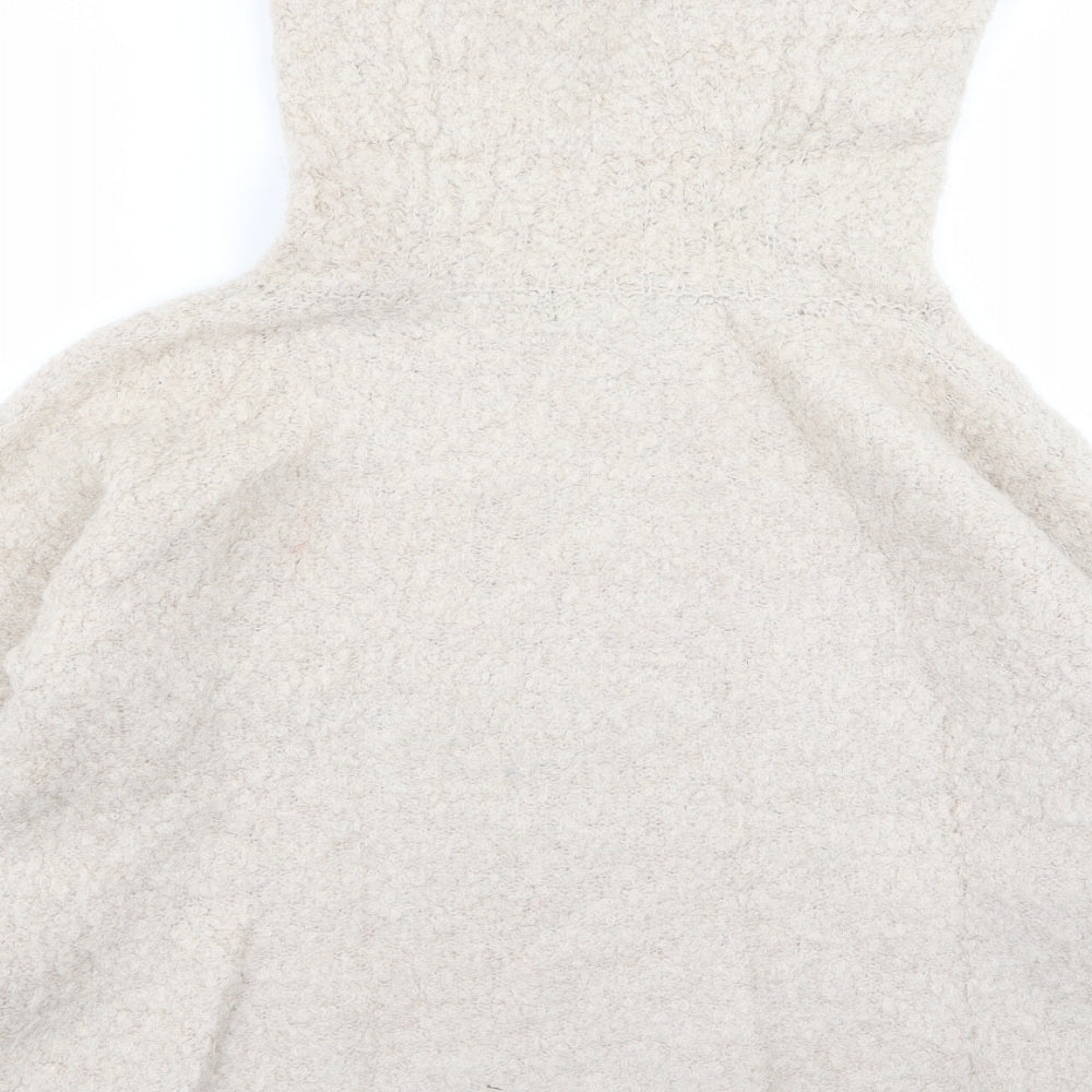 m&s Womens Beige Pullover Jumper Size 12