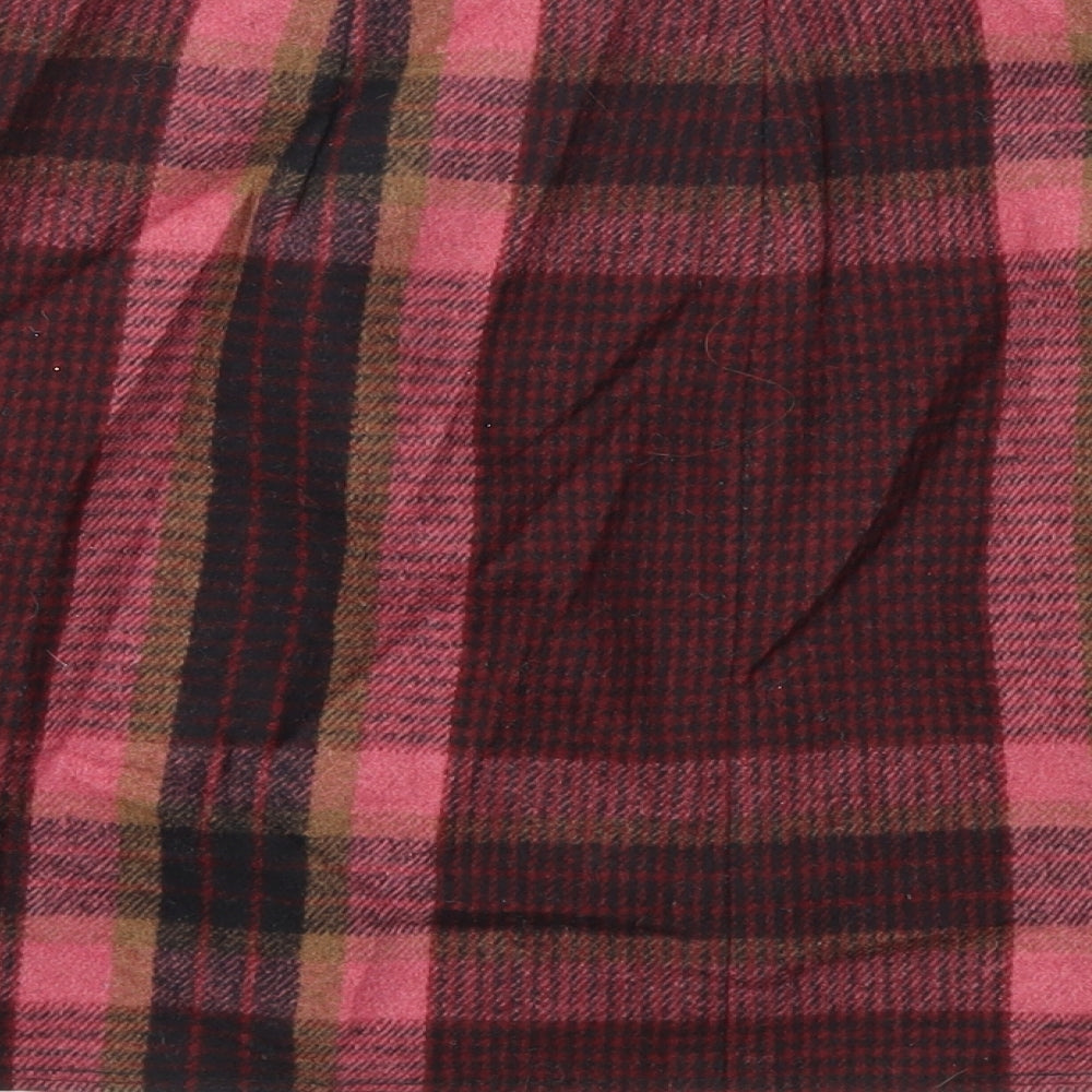 Gap Womens Pink Check A-Line Skirt Size 6