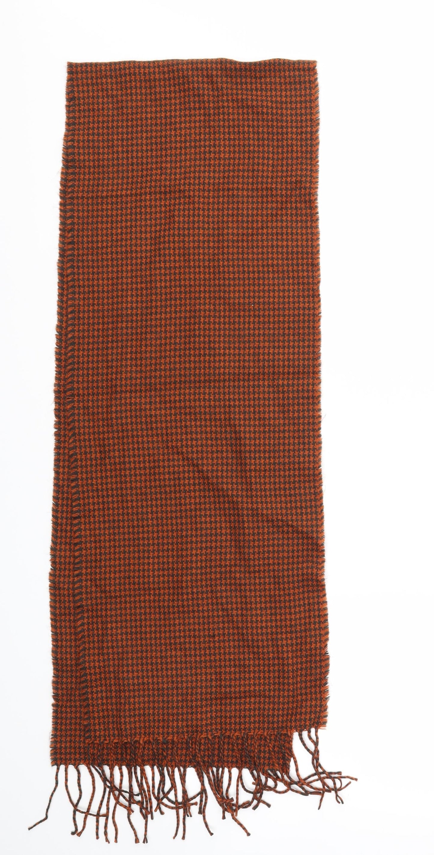 Preworn Womens Brown Check Scarf