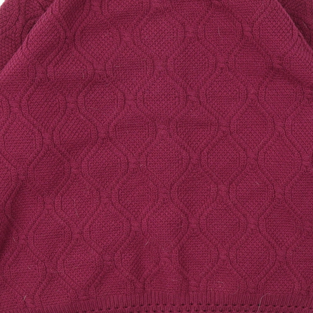 VIDE VI Womens Purple Cardigan Jumper Size 14