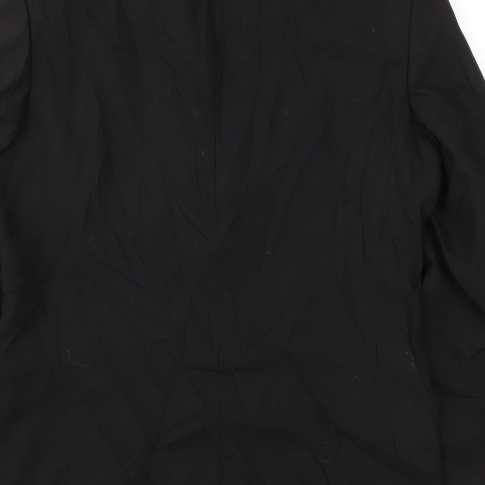 CHALITON GRAY Mens Black Jacket Blazer Size 40