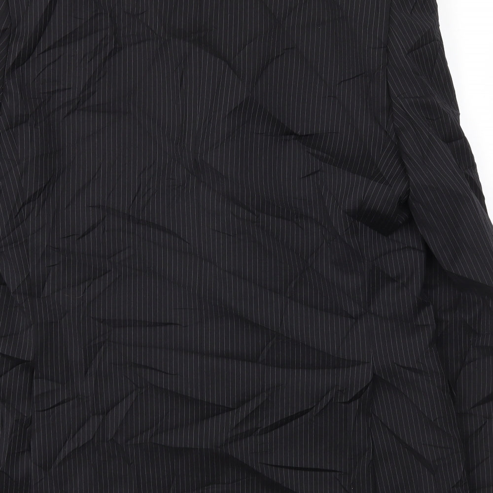Marks & Spencer Mens Black Striped Jacket Blazer Size 42