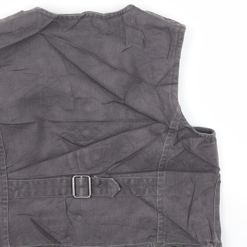 Next Boys Grey Basic Jacket Waistcoat Size 4 Years