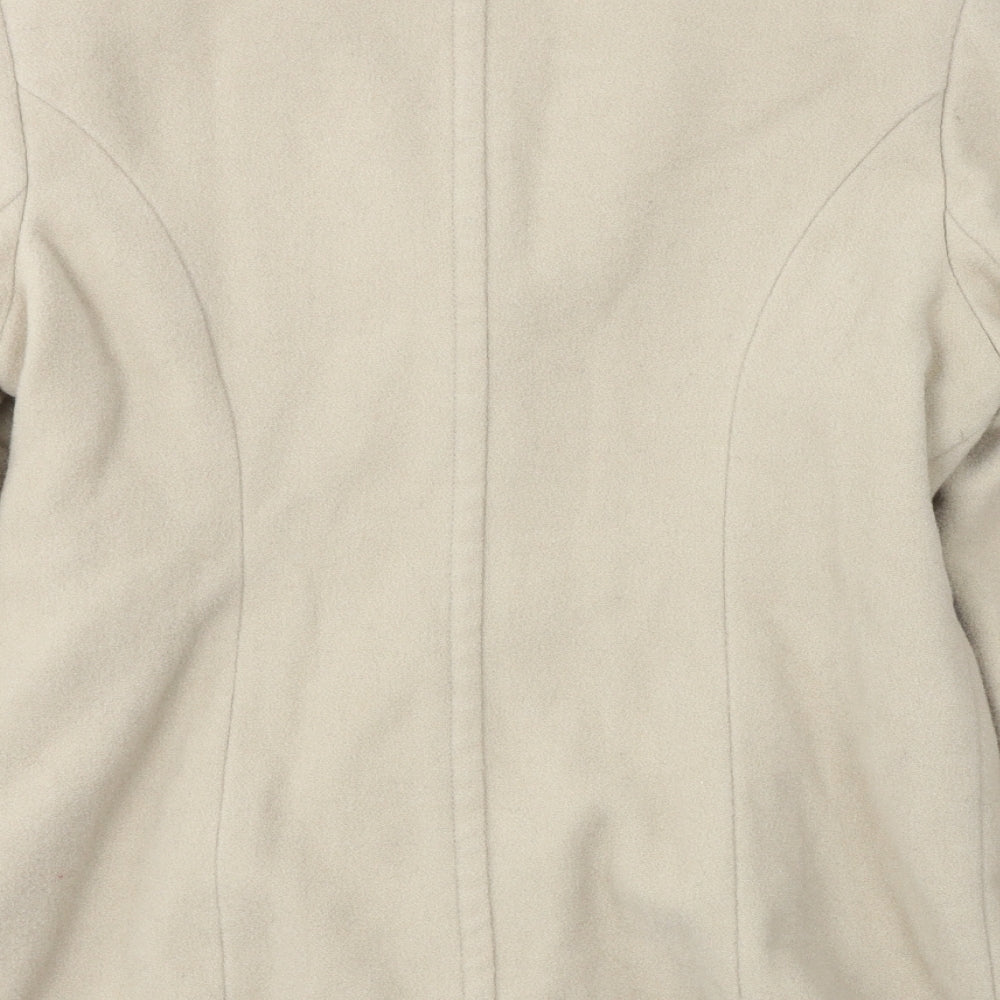 Klass Womens Beige Jacket Coat Size 14
