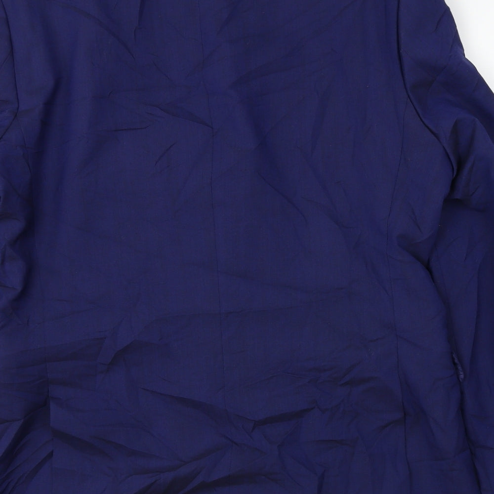 wool rich blend Mens Blue Jacket Blazer Size 40