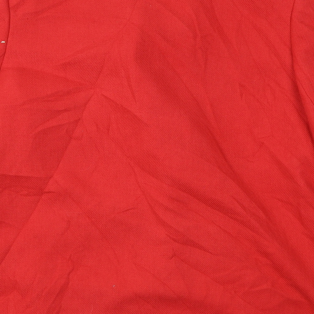 EWM Womens Red Jacket Coat Size 14