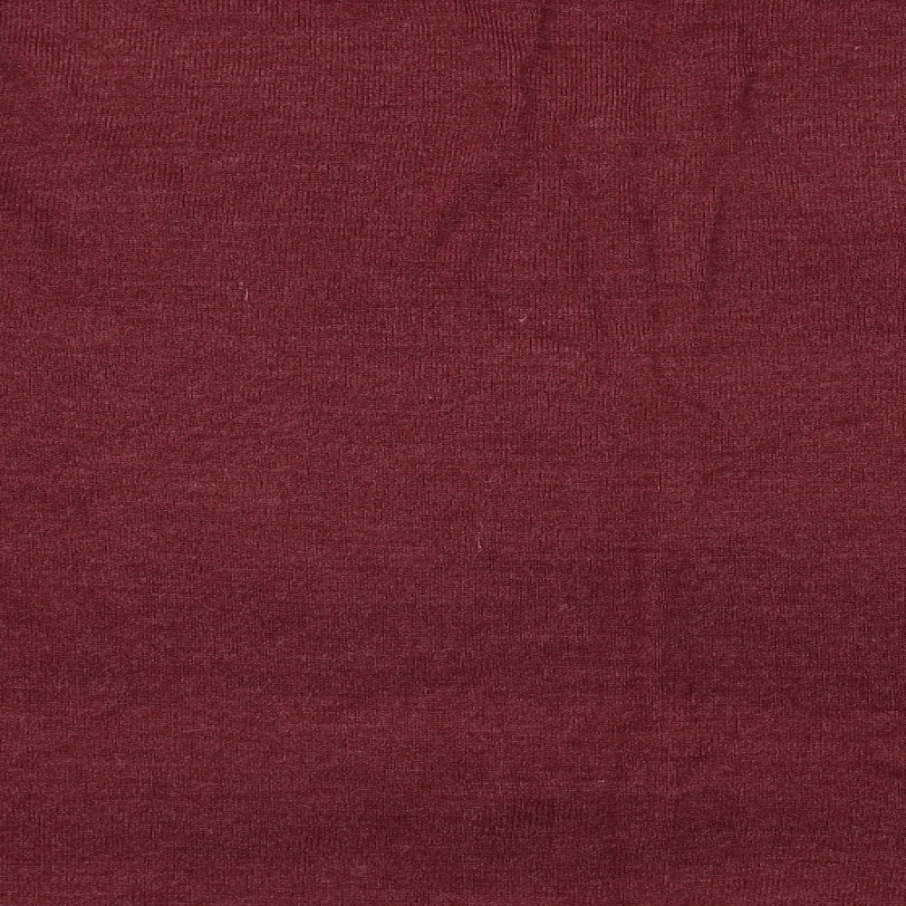 Brand and care label for Easy men’s red houndstooth jumper, size 2XL