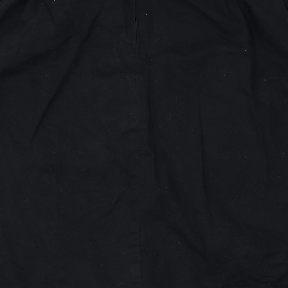Afibel Womens Black A-Line Skirt Size 36 in