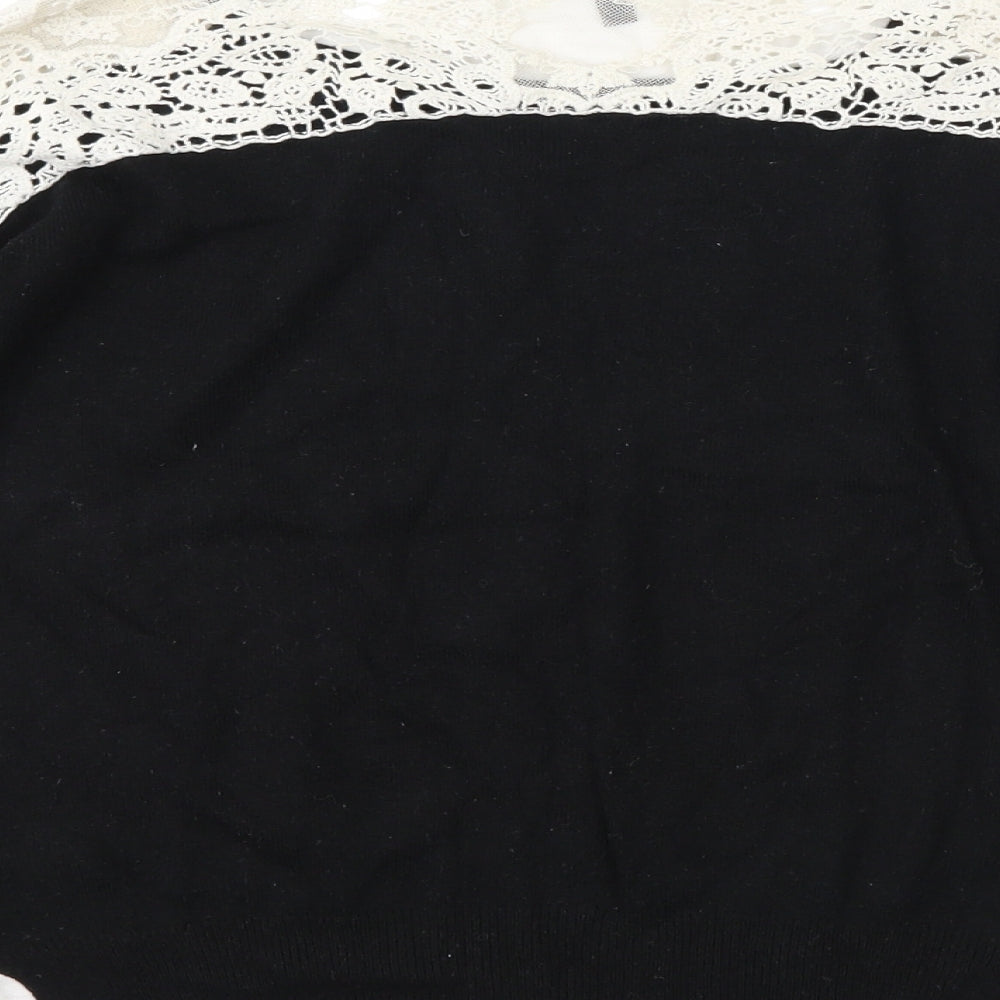 NAF NAF Womens Black Pullover Jumper Size XS
