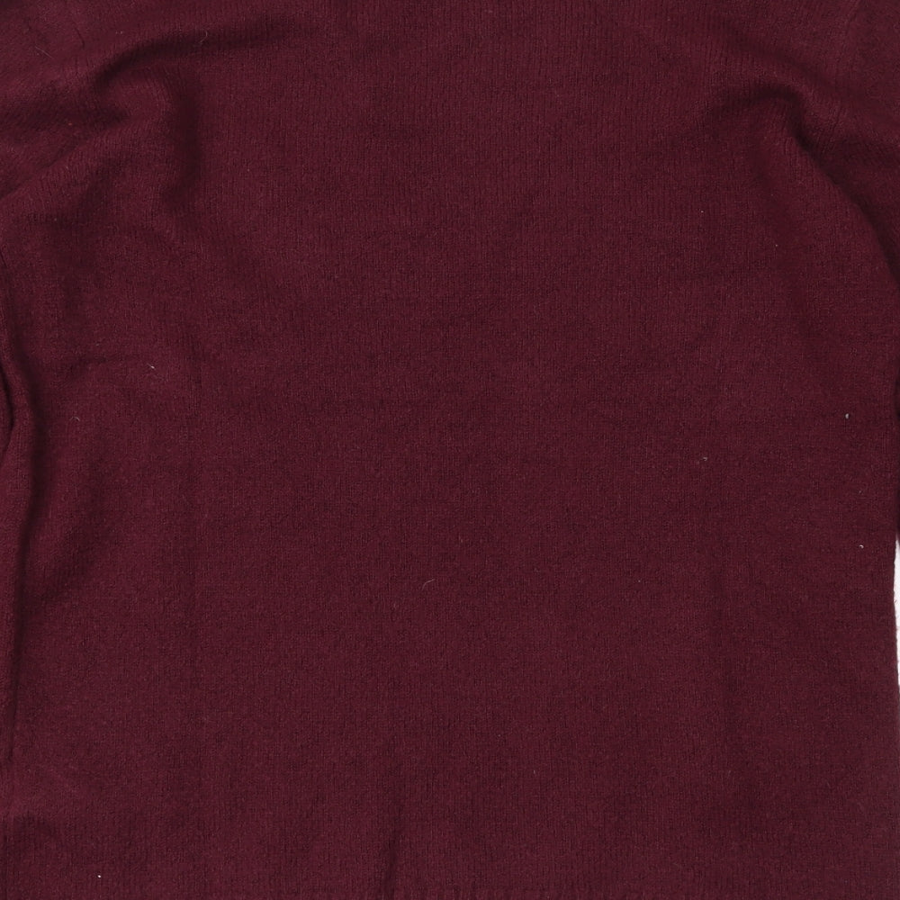 Laura Scott Womens Red Pullover Jumper Size 16