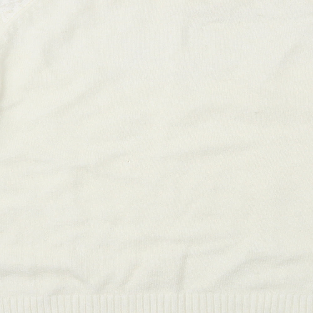 Dorothy Perkins Womens Ivory Pullover Jumper Size 12