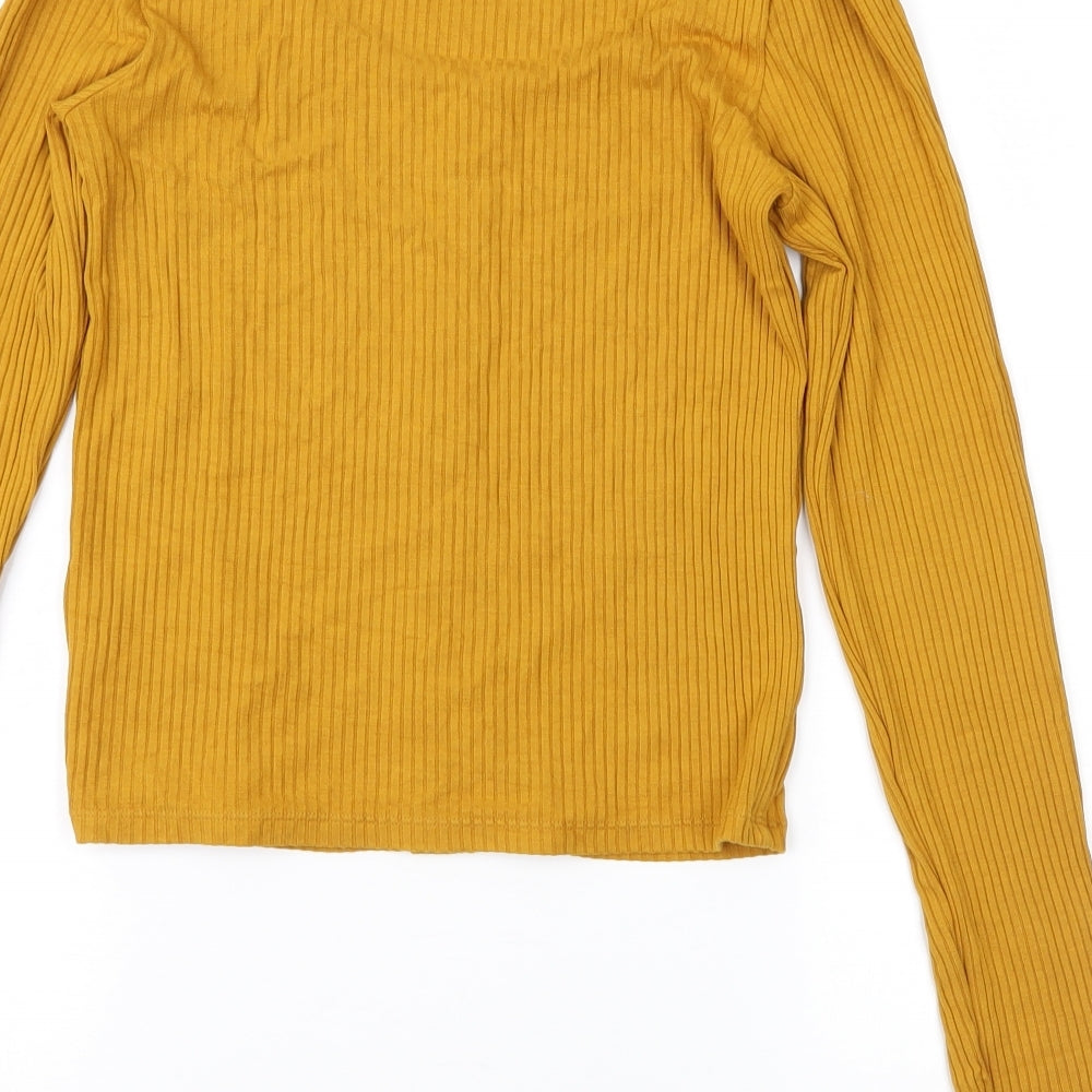H&M Womens Orange Pullover Jumper Size S