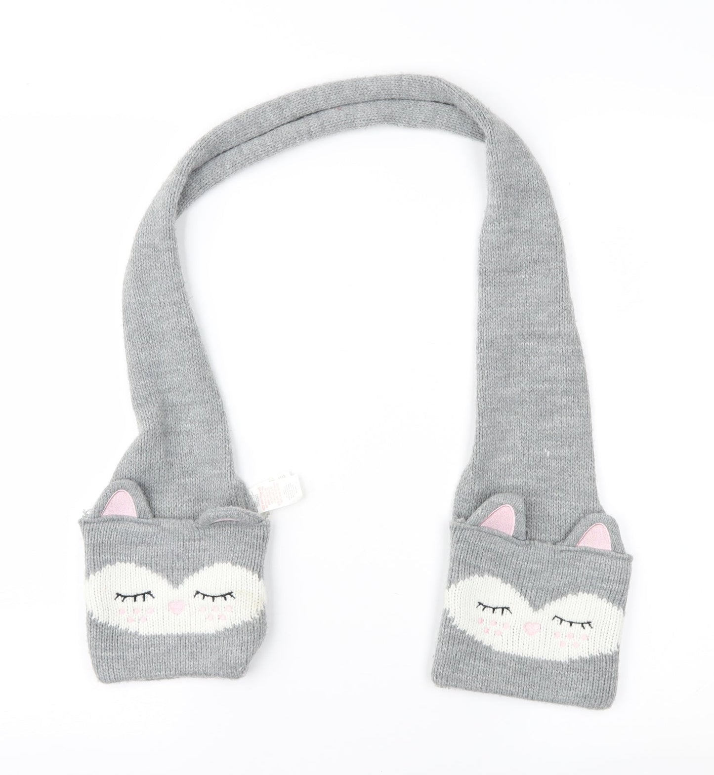 Primark Girls Grey Geometric Rectangle Scarf Scarves & Wraps One Size - Cat