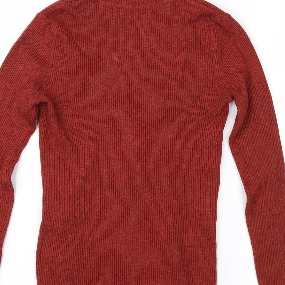 Marks & Spencer Womens Brown Pullover Jumper Size 8