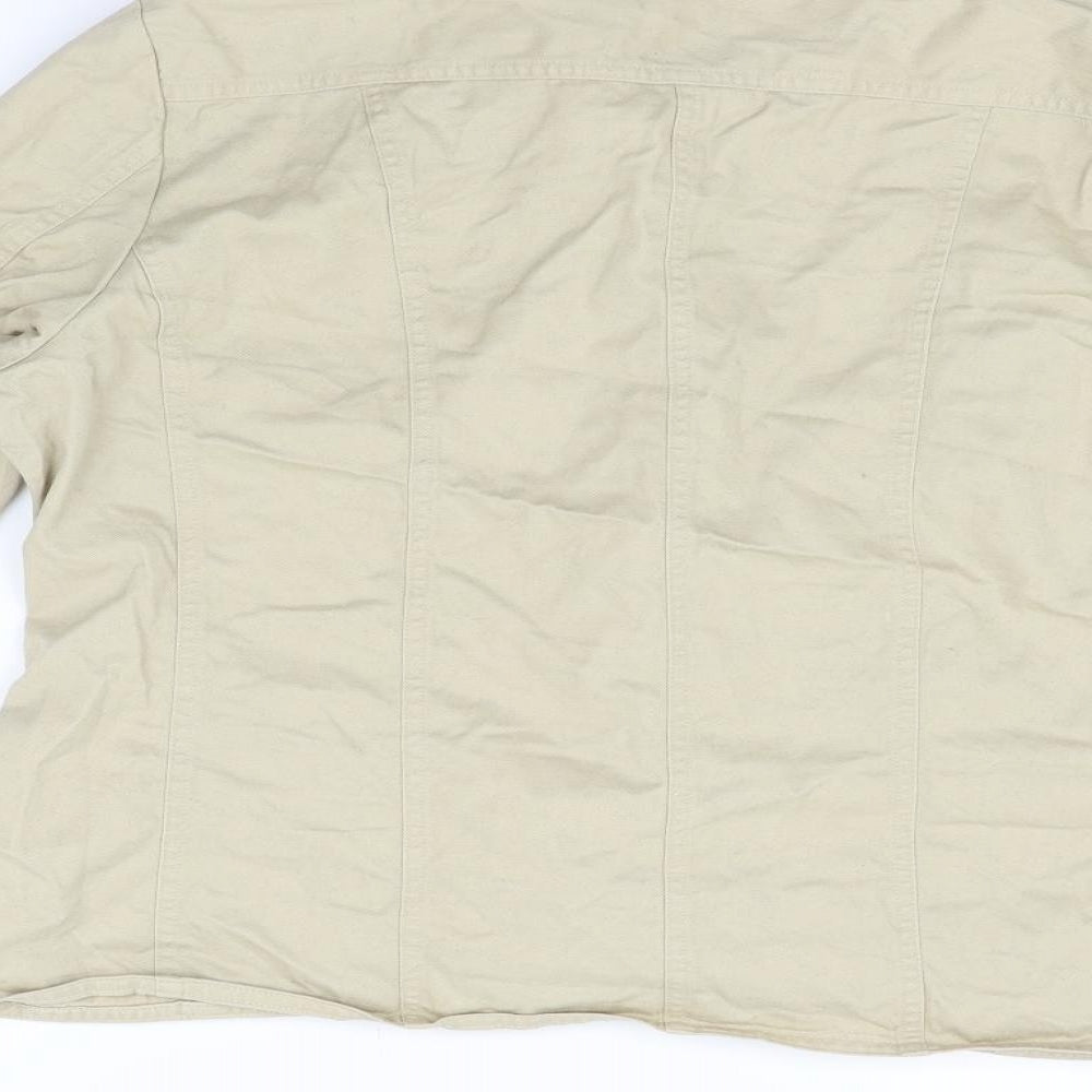 EWM Womens Beige Jacket Coat Size 16