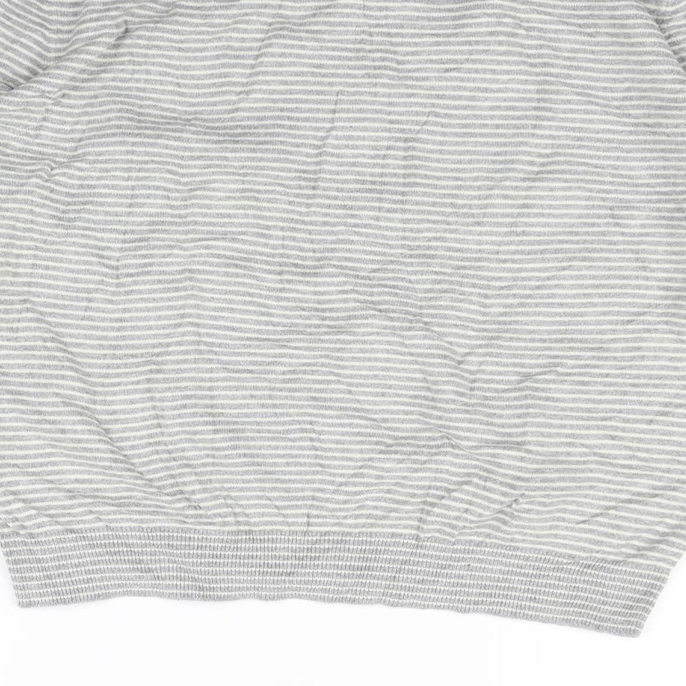 Lakeland Womens Grey Striped Pullover Jumper Size M
