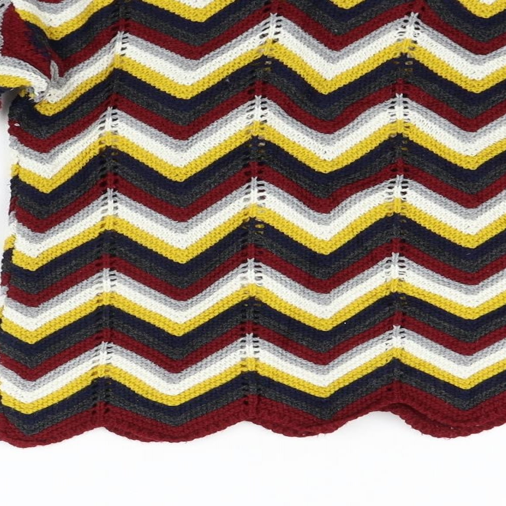 Cameo Rose Womens Red Striped Pullover Jumper Size S
