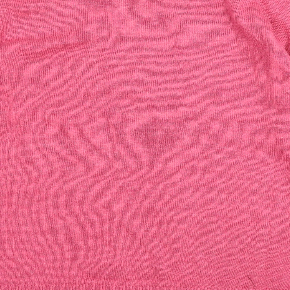 Love Knitwear Womens Pink Pullover Jumper Size 14