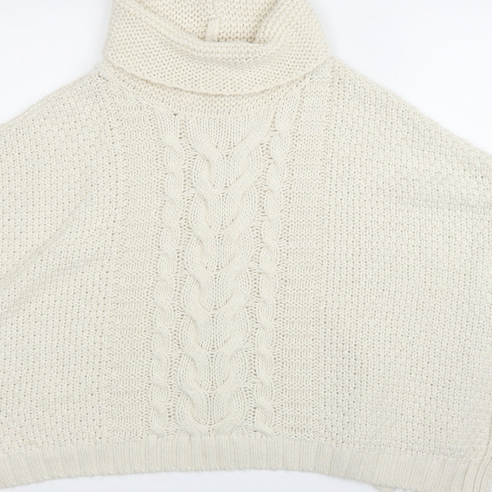 NEXT Girls Ivory Pullover Jumper Size 9-10 Years - Poncho