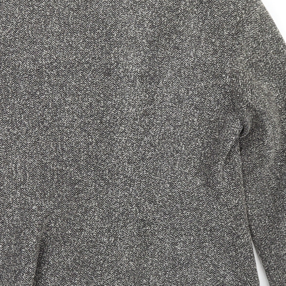 Florence & Fred Womens Grey Herringbone Jacket Size 12