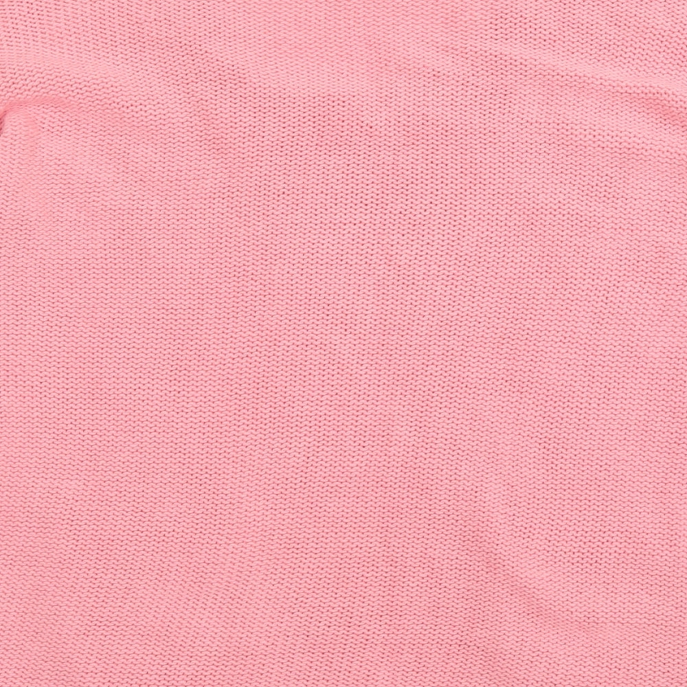 Marks & Spencer Womens Pink Argyle/Diamond Pullover Jumper Size 12