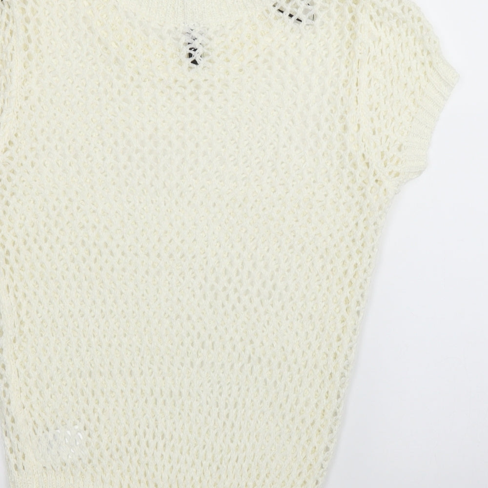 H&M Womens Ivory Pullover Jumper Size 10