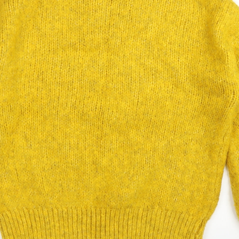 F&F Womens Yellow Pullover Jumper Size 8