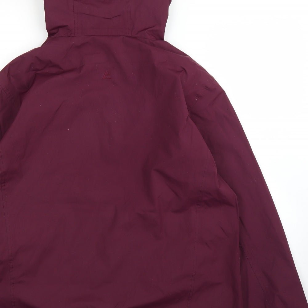 EWM Womens Purple Rain Coat Coat Size L