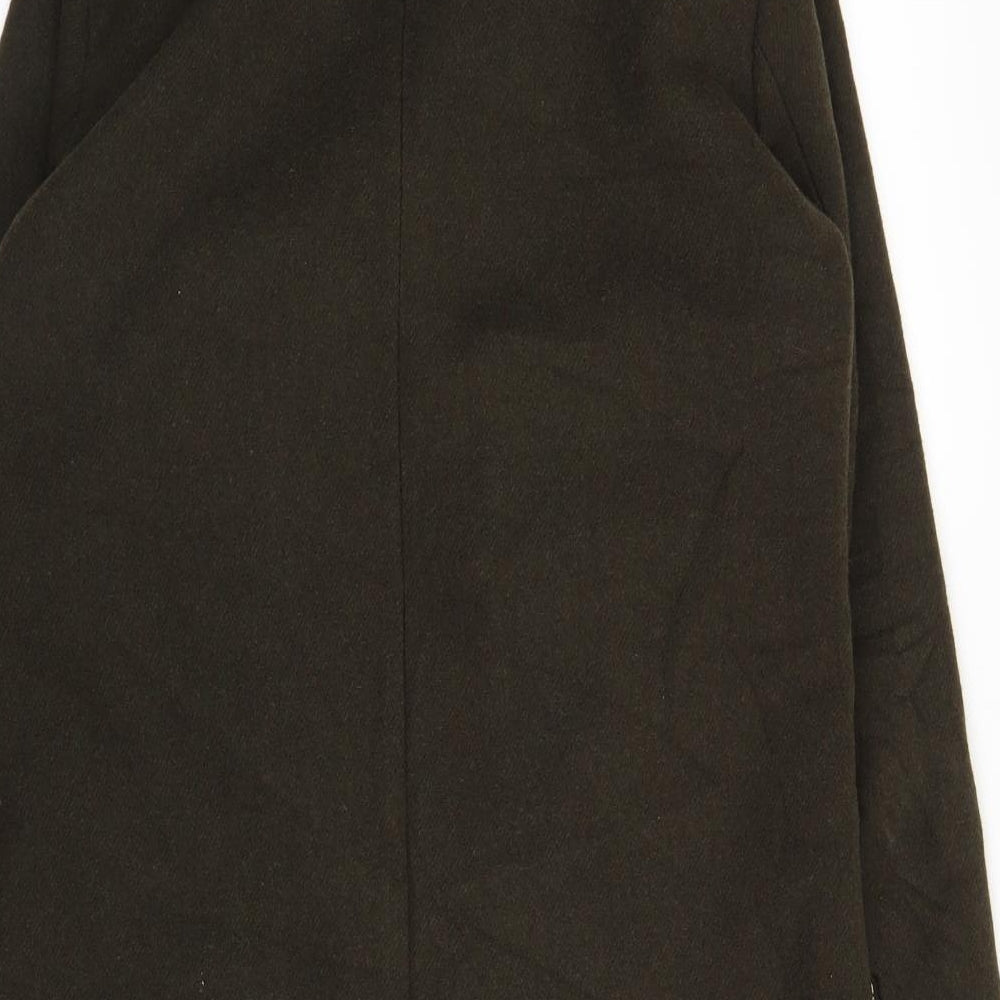 New Look Womens Green Biker Coat Size 6