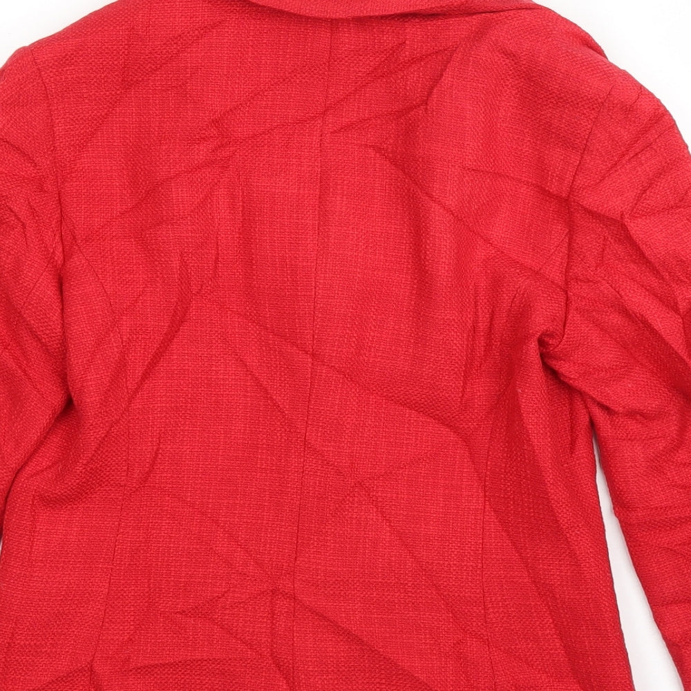 Precis Womens Red Cardigan Jumper Size 8