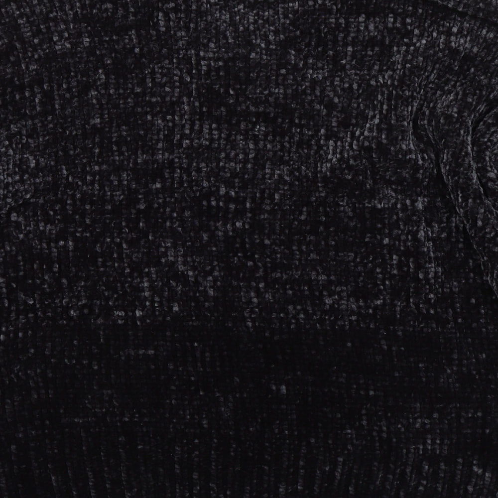 Primark Womens Black Knit Pullover Sweatshirt Size S - Soft
