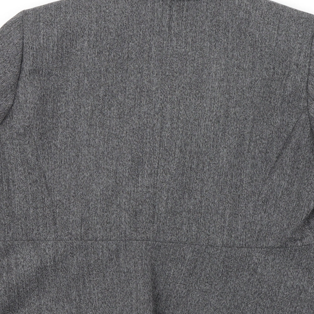 ANNE WEYBURN Womens Grey Jacket Suit Jacket Size 16