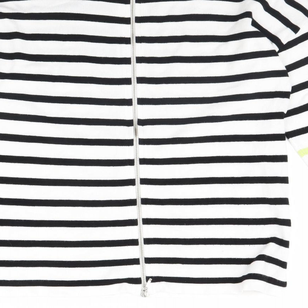 Atmosphere Womens Black Striped Pullover Jumper Size M