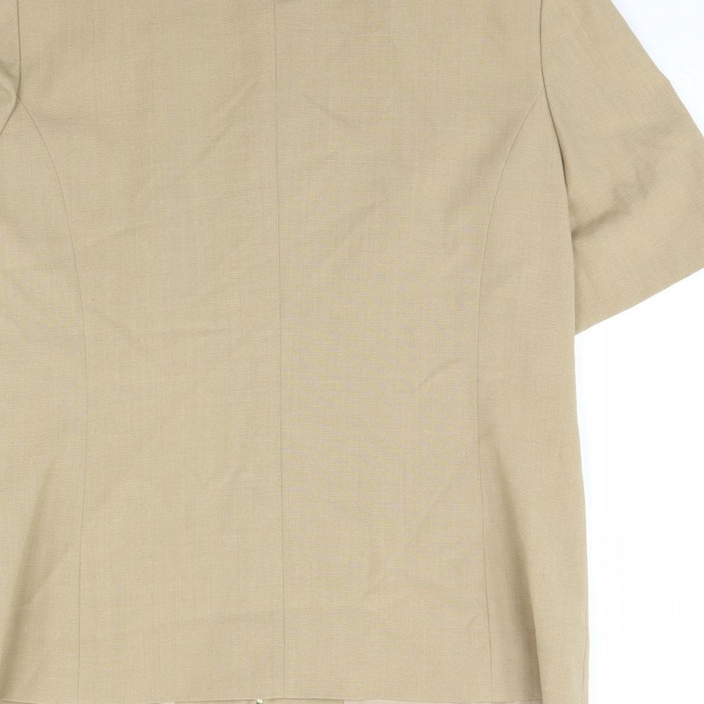 Sever in Womens Beige Jacket Size 12 - Shoulder Pads