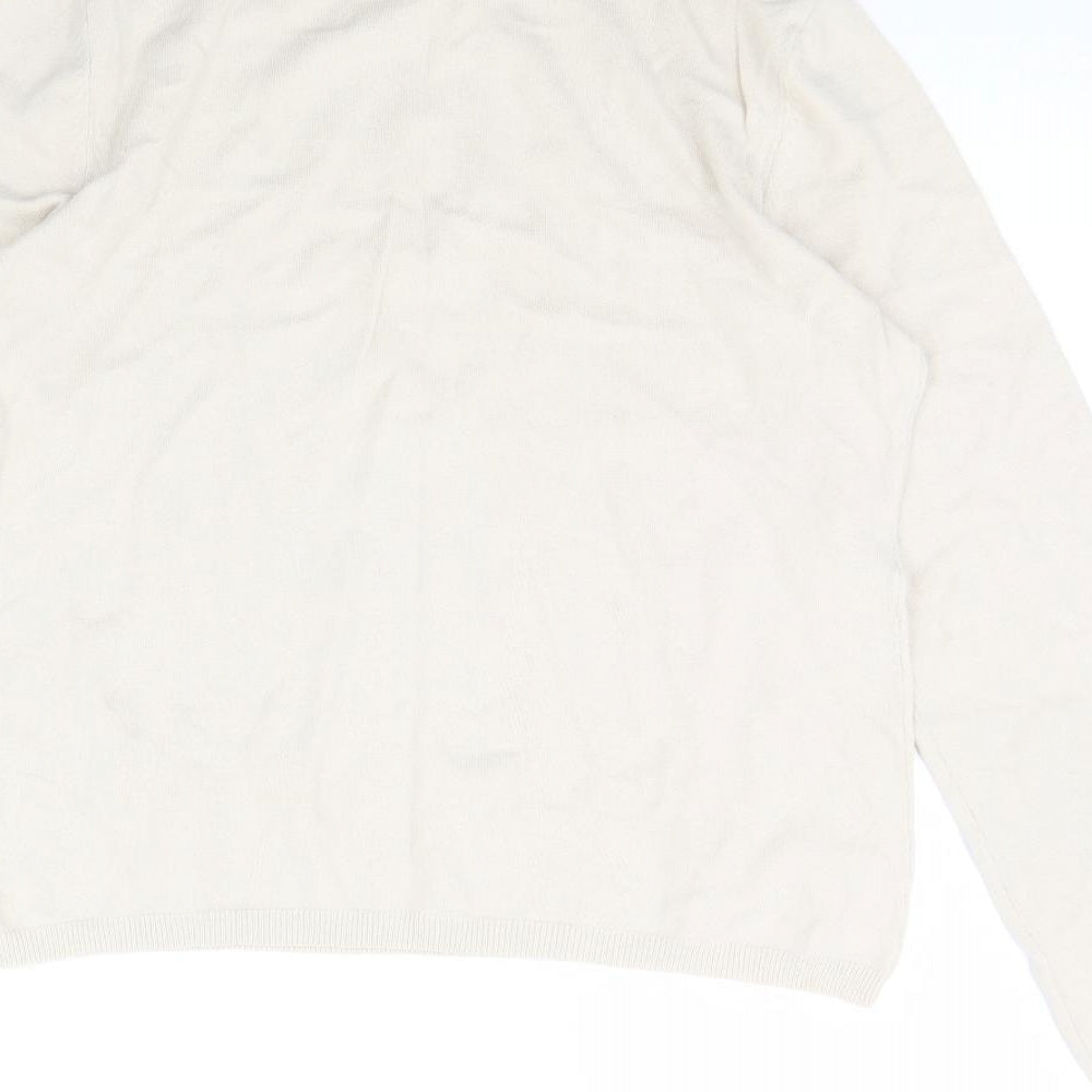 Kenar Womens Ivory Pullover Jumper Size L