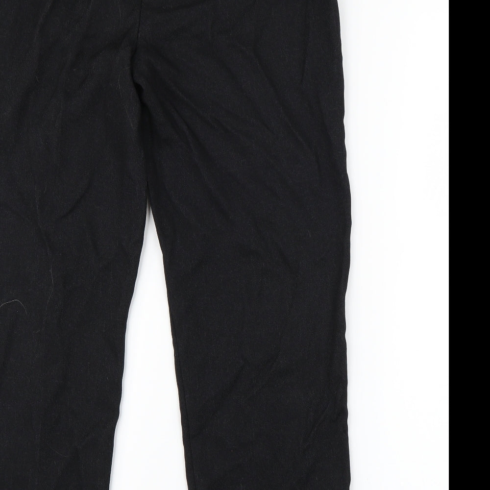 Papaya Womens Black Trousers Size 12 L25 in