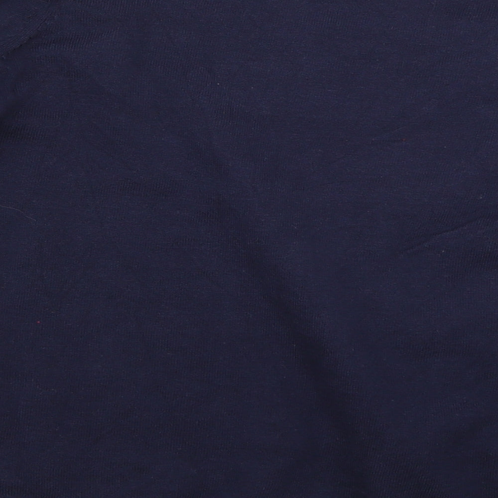 Isle Womens Blue Floral Pullover Jumper Size M