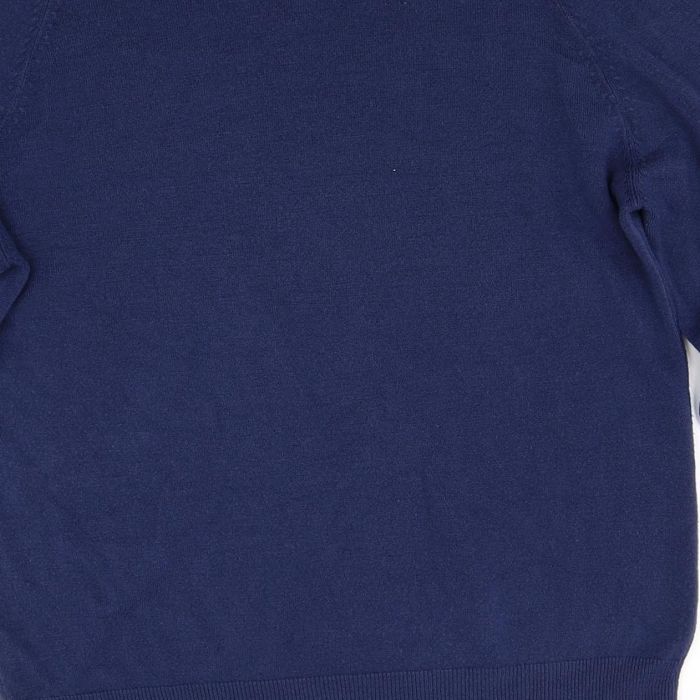 Cedarwood State Mens Blue Knit Pullover Jumper Size M