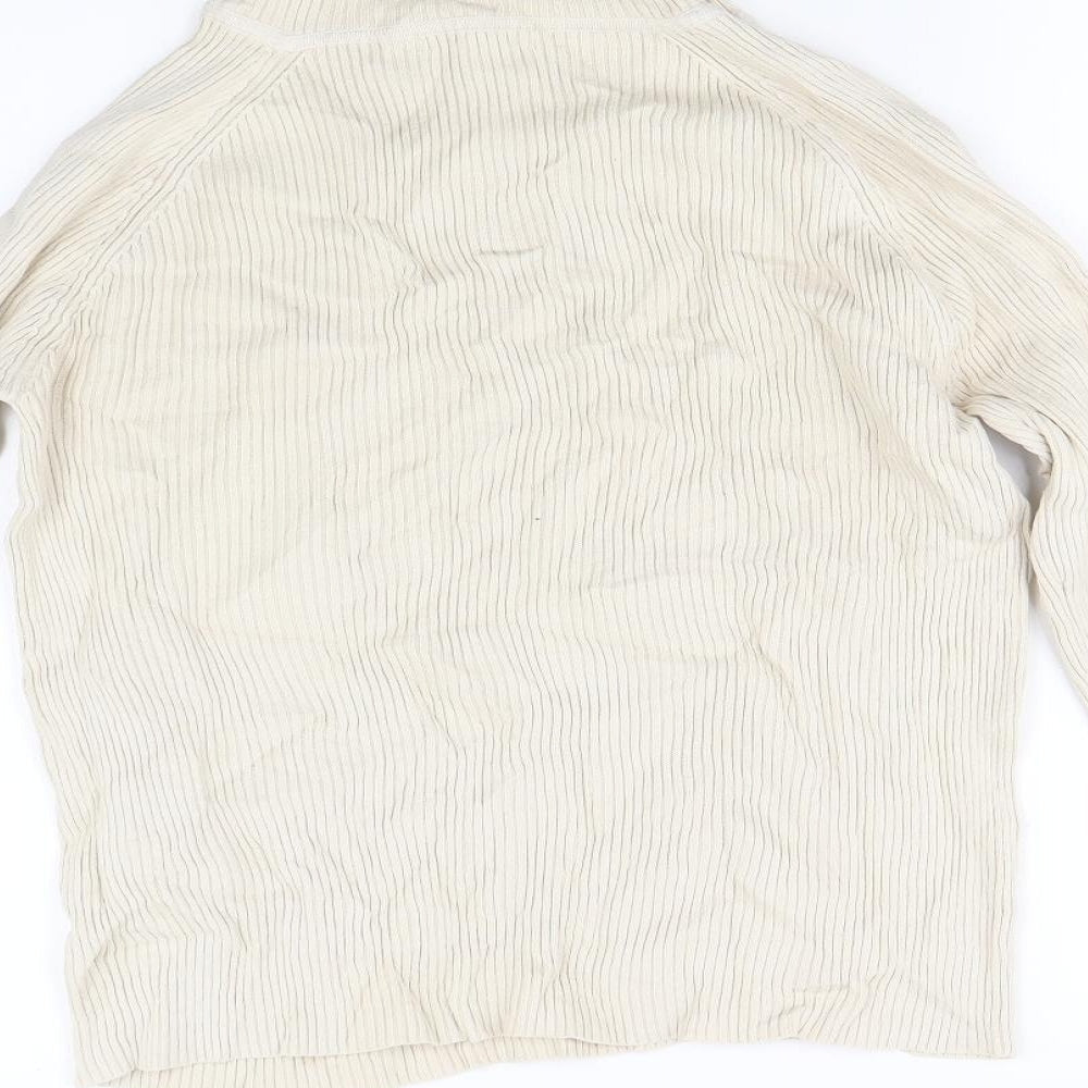 Tuchuzy Womens Beige Pullover Jumper Size S