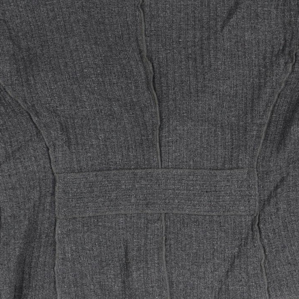 Marks and Spencer Womens Grey Knit Jacket Coat Size 12