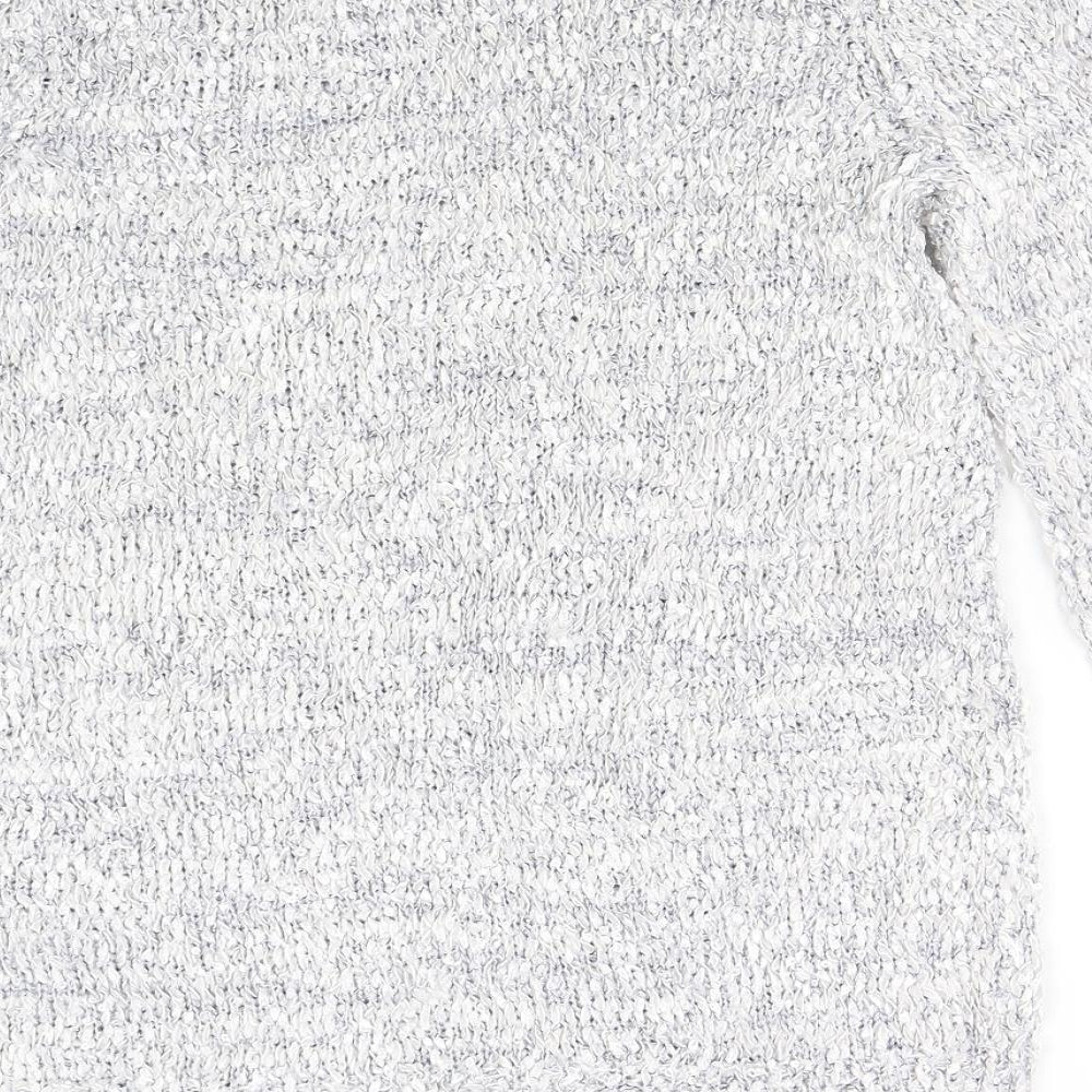 Preworn Womens Silver Knit Pullover Jumper Size S