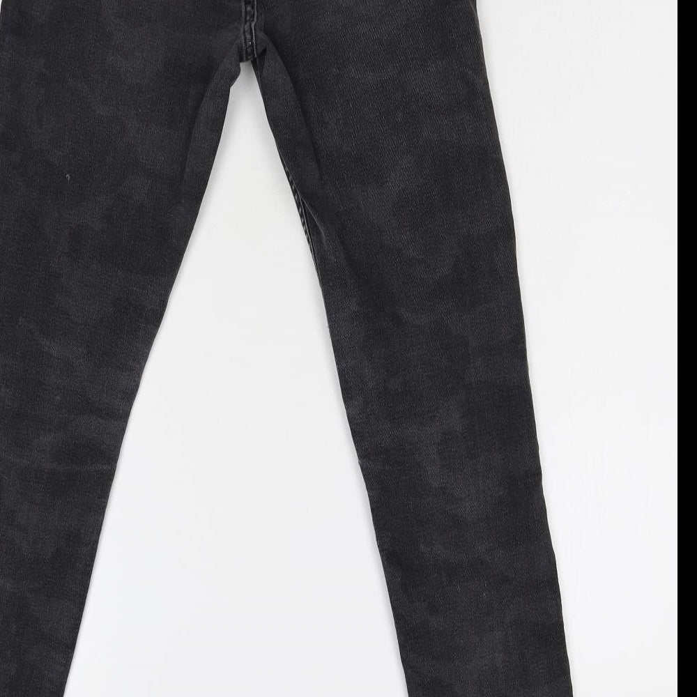 Hoxton Womens Black Skinny Jeans Size 10 L28 in