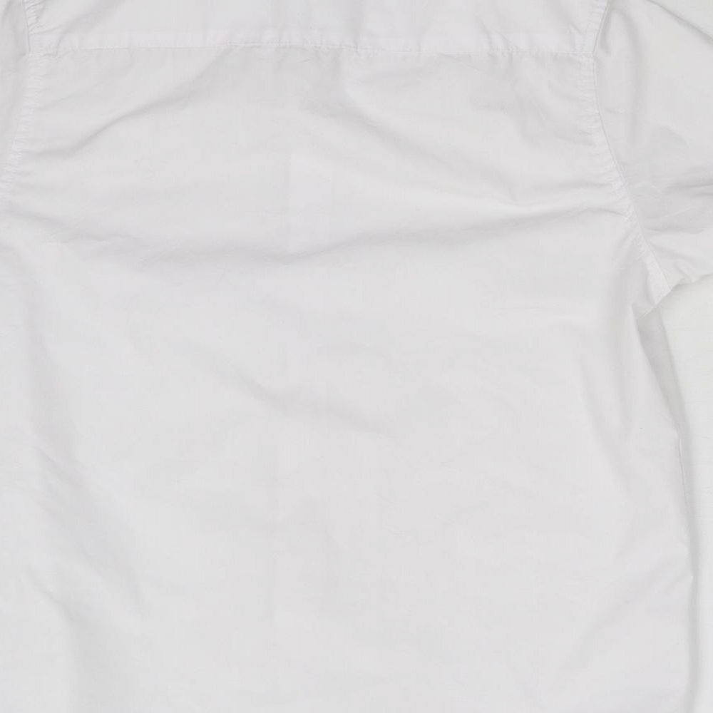 Pep & Co Boys White Basic Button-Up Size 9-10 Years